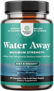 Water Away Supplement for Fast Bloating and Swelling Relief Pure Natural Diuretic Pills Reduce Water Retention Support Weight Loss Boost Energy Levels