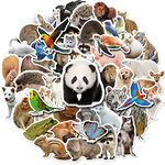 200pcs Realistic Animals Stickers, Cute Wildlife Jungle Animal Stickers Packs for ids Boys Girls, Vinyl Waterproof Zoo Animal Decals for Water Bottle Laptop Scrapbook Skateboard Bike