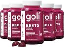 Goli Beets Cardio Gummies with CoQ10 and Vitamin B12 - Beetroot Extract - Cardiovascular Wellness - Vegan, Non-GMO, Gluten-Free - 300 Count (5 Pack)