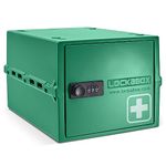 Lockabox One™ Medi Green | Premium Lockable Medicine Box | 10 Litre Lightweight & Hygienic Combination Lock Box | BPA-Safe