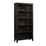 Sauder 422595 Dakota Pass 5-Shelf Bookcase, L: 33.78" x W: 12.52" x H: 71.10" Char Pine