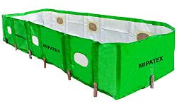 Mipatex 450 GSM, IS15907:2010, HDPE Organic Vermi Compost Maker Bed, 10ft x 4ft x 2ft (Green)