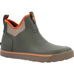 Rocky Men's Dry-Strike Waterproof Boot-Green/Orange Rain, Olive Stone, 6 UK