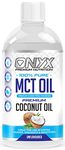 Onyx MCT Oil 500ml High Potency C8 & C10 Premium Coconut Oil Ketones Booster - Suitable for Ketogenic, Paleo, Vegan & Low Carb Diet (UNFLAVOURED)