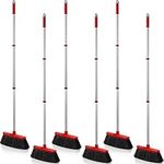 Zopeal Brooms Bulk Angle Broom Heavy Duty Outdoor Indoor Broom with 51 Inch Broomstick Commercial Broom Stiff Bristles Broom for Easy Sweeping for Home Room Kitchen Office Lobby Floor(1 Pack)