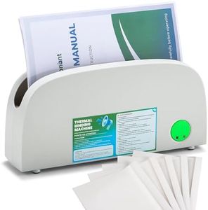 Mxmoonant Thermal Binding Machine for A4 A5 Letter Paper, 33mm Max Thickness, 3-Min Preheat, Compact Design with Cooling Rack, Includes 5 Thermal Covers – Ideal for Home Office School Projects