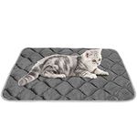 ULIGOTA Self Heating Pet Pad for Cats and Dogs No Electric Self-Warming Thermal Mat for Pet Bed/Crate - 70x48cm