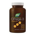 Nature's Way NutraSea Omega-3 and Vitamin D Soft Gels - Fish Oil Supplement with EPA and DHA – Support Healthy Heart and Brain, Help Build Strong Bones and Teeth & Help Support Immune System – Mint Flavour, 100 Softgels