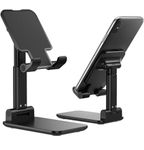 Cell Phone Stand, Angle Height Adjustable for Desk, Foldable Cell Phone Holder, Cradle, Dock, Tablet Stand, Case Friendly Compatible with Phone/i -Pad/Kindle/Tablet