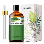 PHATOIL Spearmint Essential Oil 100ML, Pure Premium Grade Spearmint Essential Oils for Diffuser, Humidifier, Aromatherapy, Candle Making