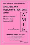 AMIE Analysis and Design of Structures (CV-407) Solved Paper