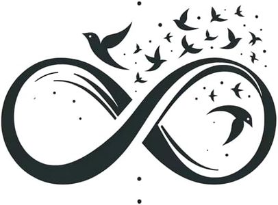 Dopetattoo 6 Sheets Temporary Tattoo Infinity Tattoo Fake tattoos Neck Arm Chest for Women Men Adults