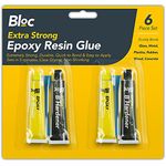 2Pc Epoxy Resin Super Glue & Hardener Quick 5 Minute Dry Extra Strong Hold Glass, Ceramic, Tile, Metal, Plastic Etc Adhesive