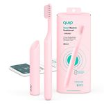 quip Adult Smart Electric Toothbrush - Sonic Toothbrush with Bluetooth & Rewards App, Travel Cover & Mirror Mount, Soft Bristles, Timer, and Metal Handle - All-Pink