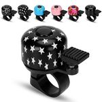 Kid Bike Bell - Bicycle Bell for Kids Boys Girls Adults | 120db Classic Mini Loud Bike Ring - Cool Bike Bell Design with Crisp Clear Sound for MTB,BMX,City Bike,Scooter -Kid Bike Accessories