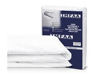 IMFAA 100% Waterproof Mattress Protector - 15 Cm Deep Stretch Skirt – Cot Bed (70x140) Cm Terry Towel Mattress Topper – Anti Allergy and Breathable Fitted Mattress Cover. (Cot Bed(70x140+15) Cm)