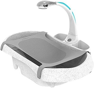 The First Years Rain Shower Baby Bathtub — Baby Spa for Newborn to Toddler — includes Convertible Bathtub and Sling with Soothing Spray — Baby Bath Essentials