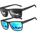 Perfectmiaoxuan Polarized sunglasses for men/women; Vintage/classic/elegant light frame; HD pilot lenses; Golf/driving/fishing/travel Eyewear