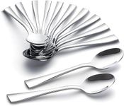 YFWOOD Teaspoons, 12 pieces, stainless steel coffee spoons, 5 inches (13 cm), cutlery coffee spoon, espresso spoon, dessert spoon, teaspoon set for households, restaurants, canteens, dishwasher safe