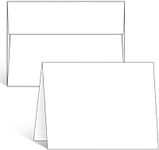 Blank White Cards and Envelopes 50 
