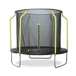 Plum 8ft Wave Springsafe Trampoline with Enclosure Black