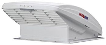 Maxxair 00-05100K MaxxFan Ventillation Fan with White Lid and Manual Opening Keypad Control White