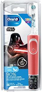 Oral-B Kids Cepillo Eléctrico Recargable con Tecnología de Braun, 1 Mango de Star Wars, Apto para Niños Mayores de 3 Años