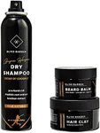 Blind Barber Bryce Harper Signature Series Gift Set - Men’s Hair, Beard & Grooming Kit with Dry Shampoo, Beard Balm, & Hair Clay Styling Paste for Men (3 Piece Set)