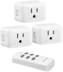 DEWENWILS Wireless Remote Control Outlet, Programmable and Expandable Electrical Outlet Switch, Wireless Remote Light Switch, 100FT Range, FCC Listed, 1 Remote and 3 Outlets