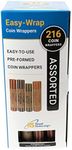 Royal Sovereign Assorted Coin Preformed Wrappers, 216 Count (FSW-216N)