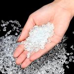 The Craft Deals Glass Stone for Resin Art and Decoration | Crushed Glass/Fire Pits for Resin Art High Luster Fire Glass Used Specially for Resin Art/Geode Art Fire Pit Crafts, 500Gm