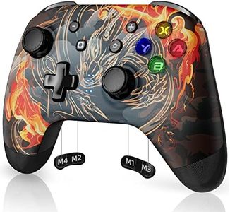 REDSTORM Switch Controllers for Nintendo Switch, Switch Pro Controller, Wireless Switch Controller with Dual Vibration/6-Axis Motion Control for Nintendo Switch Lite/OLED, Red Dragon