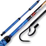 Fiblink Fishing Gaff Portable Fish Gaff with Stainless Steel Fishing Hook,Non-Slip Grip Handle and Fiberglass Shaft for Saltwater Offshore 3'/5'/6' (Length: 5')