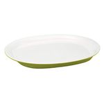 Rachael Ray Dinnerware Round and Square Collection 14-Inch Round Platter, Green