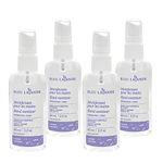 Bleu Lavande - Antibacterial Natural Hand Sanitizer Spray – 62% Alcohol - Infused with 100% Pure Lavender Essential Oil - No Artificial Fragrances - Travel Size - Made in Canada - 60ml - 4-Pack