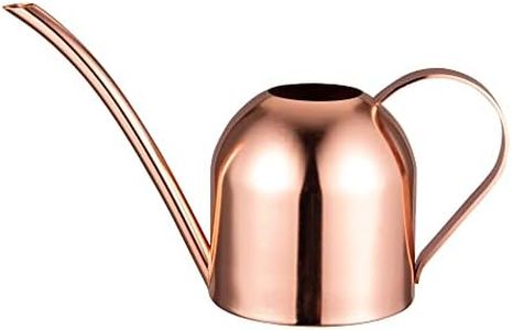 IMEEA Rose Gold Watering Can House Watering Can for Indoor Plants Orchid Bonsai Desk Office Stainless Steel Watering Can with Long Spout, 15oz/450ml