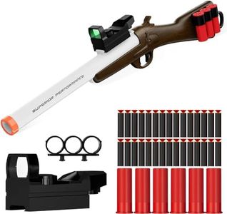 RuiDaXiang Pistola de Juguete,Escopeta de Juguete,Blasters de Espuma EVA y Cáscara Vacía para Juguetes de Interior y Exterior (Marrón)