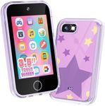 JOYJAM Phone for Kids Age 3-8,Kids Smart Phone for Girls Christmas Birthday Gifts,Toy Phone with Dual Camera Music Player Puzzle Games,Touchscreen Phone Learning Toy for 3 4 5 6 7 8 Year Old Girls