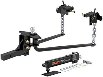 CURT 17062 MV Round Bar Weight Distribution Hitch with Sway Control, Up to 10,000 lbs., 2-Inch Shank, 2-5/16-Inch Ball