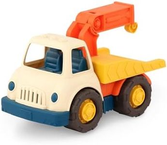 Battat- Wonder Wheels- Tow Truck – Toy Truck With Hook For Towing – Moveable Parts- Sturdy Toy Vehicle For Toddlers – Recyclable – Tow Truck- 1 year +