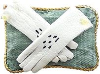 Melody Jane Dolls House Lady's Leather Gloves on Cushion Miniature Shop Bedroom Accessory