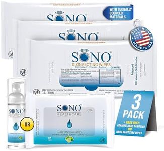 SONO Disinfecting Wipes - Alcohol-Free, Unscented, and No Bleach | Powerful Multi-Surface Cleaning On-The-Go