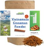 Vietnamese Cinnamon Powder Saigon Cinnamon - 5% Oil Content (1lb) Bag Full Balanced Spicy Flavor - Hammer Milled Grind Method - Premium Quality Bulk Bag