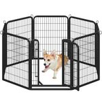 Yaheetech Dog Playpen Outdoor, Indoor Pen for Large/Medium/Small Dogs Animals Portable Playpen for RV Camping Garden Yard 8 Panels 32" Height
