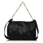 Dixon Cotton Stylish Fancy Elegant Shoulder Chain Strap Crossbody Slingbag For Women's - Black