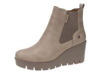 Cipriata L606 ANNINA Womens Wedge Heel Ankle Boots (Light Taupe, UK Footwear Size System, Adult, Women, Numeric, Medium, 6)