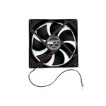 JZK 120x120x25 mm 2pin DC 5V silent cooling fan with wires, 12025 small quiet cooling fan 120mm, 12cm 5V brushless DC fan, 3D printer fan with cable and connector