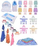 Kwitchy 56 in 1 New Born Baby Complete Daily Items Combo | Newborn Kit | Infants Products | Baby Gift | New Born Essentials (0-6 Months) Blue Moon