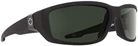 Spy Dirty Mo Sunglasses Soft Matte Black with Happy Grey Green Lens