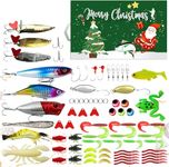 Fishing Advent Calendar 2024,Fishing Christmas Countdown,24 Day Fishing Lure Countdown Calendar,Xmas Fishing Gift for Father Granpa Brother Boyfriend (Style-03)